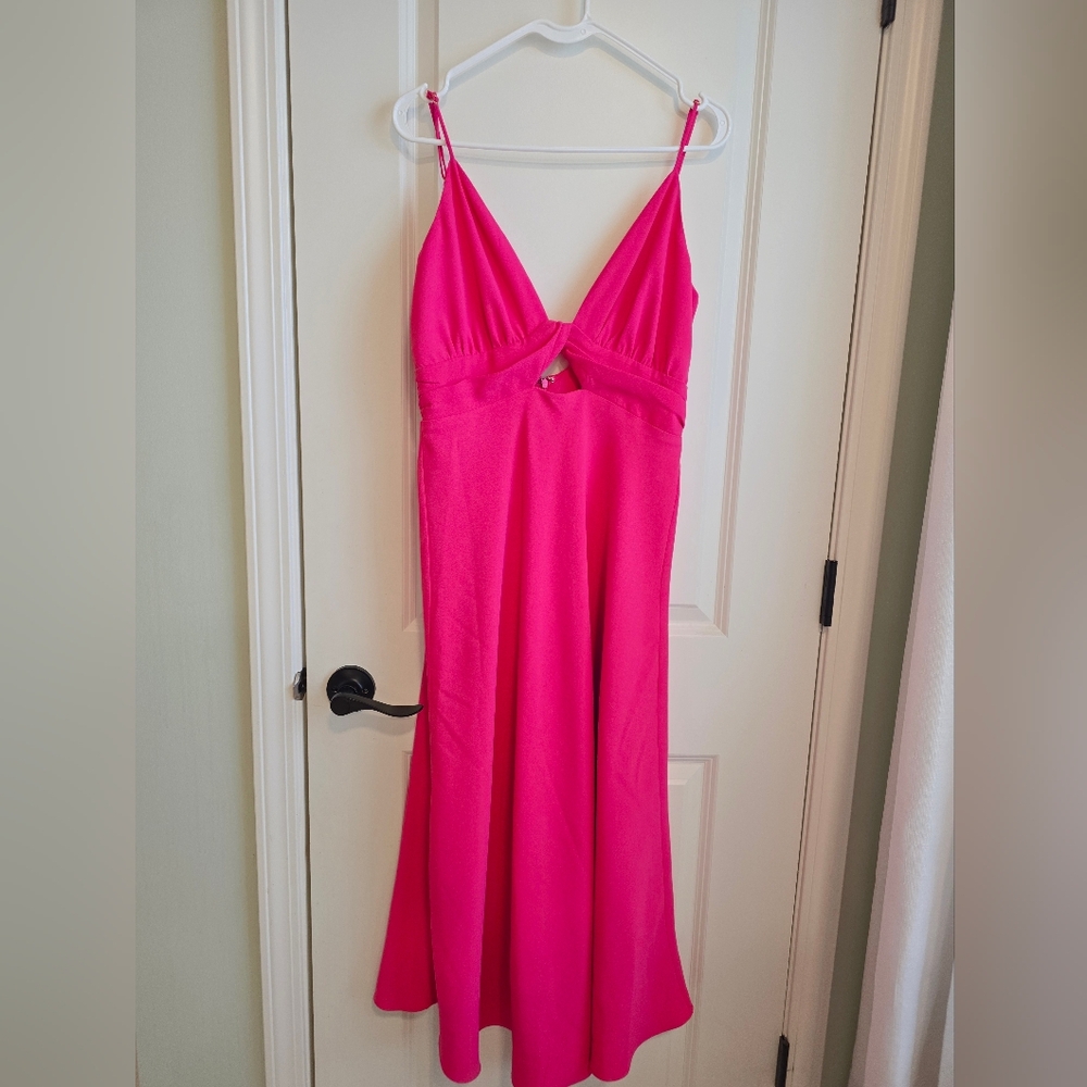 Alexia Admor Hot Pink Cutout Dress